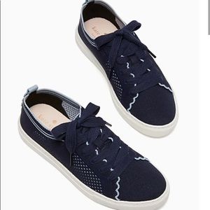 Kate Spade sneakers, size 7.5. Blue and white.